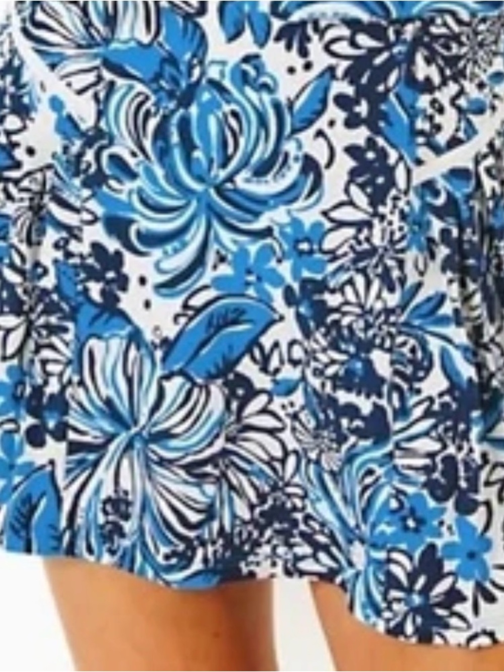 NWT Lilly Pulitzer Bacio Skort Upf 50+ Low Tide Navy Pandarama sz M - Picture 3 of 7